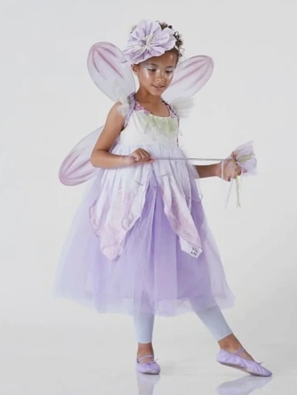 Pottery Barn Kids Paper Flower Fairy Halloween Costume (Dress Only), size 7-8